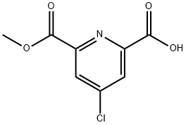 4-Chloro-6-(Methoxycarbonyl)picolinic acid Struktur