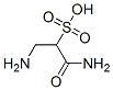 2-amino-1-carbamoyl-ethanesulfonic acid Struktur