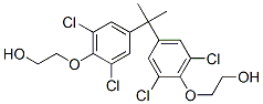 2-[2,6-dichloro-4-[2-[3,5-dichloro-4-(2-hydroxyethoxy)phenyl]propan-2- yl]phenoxy]ethanol Struktur