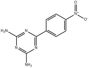 2,4-Diamino-6-(4-nitrophenyl)-1,3,5-triazine Struktur