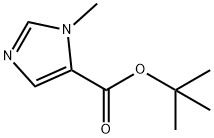 3-Methyl-3H-imidazole-4-carboxylic acid tert-butyl ester Struktur