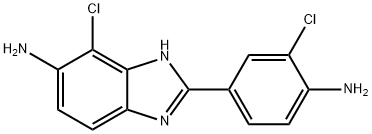 2-(4-AMINO-3-CHLORO-PHENYL)-4-CHLORO-3H-BENZOIMIDAZOL-5-YLAMINE Struktur