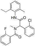 Benzeneacetamide, 2-chloro-N-(2-ethyl-6-methylphenyl)-alpha-[(2-fluorobenzoyl)methylamino]- (9CI) Struktur