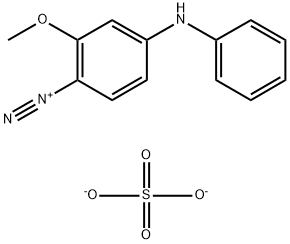 4-anilino-2-methoxybenzenediazonium sulphate (2:1) Struktur