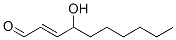 4-hydroxy-2-decenal Struktur