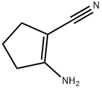 2-Amino-1-cyclopentene-1-carbonitrile Structure