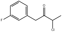 3-CHLORO-1-(3-FLUOROPHENYL)BUTAN-2-ONE Struktur