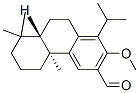 3-Phenanthrenecarboxaldehyde, 4b,5,6,7,8,8a,9,10-octahydro-2-methoxy-4b,8,8-trimethyl-1-(1-methylethyl)-, (4bS,8aS)- Struktur