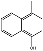 Ethanol, 1-[6-(1-methylethylidene)-2,4-cyclohexadien-1-ylidene]-, (1E)- (9CI) Struktur