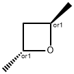 trans-2,4-dimethyloxetane Struktur