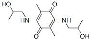 2,5-Bis[(2-hydroxypropyl)amino]-3,6-dimethyl-1,4-benzoquinone Struktur