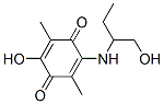 2-Hydroxy-5-[[1-(hydroxymethyl)propyl]amino]-3,6-dimethyl-1,4-benzoquinone Struktur