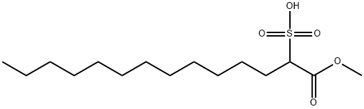 1-methyl hydrogen 2-sulphonatotetradecanoate Struktur