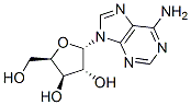 Adenine, 9-alpha-D-xylofuranosyl- Struktur