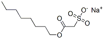 sodium 2-(octyloxy)-2-oxoethane-1-sulphonate Struktur