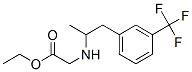 [1-Methyl-2-(3-trifluoromethylphenyl)ethyl]aminoacetic acid ethyl ester Struktur