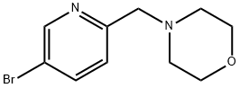 MORPHOLINE, 4-[(5-BROMO-2-PYRIDINYL)METHYL]- Struktur