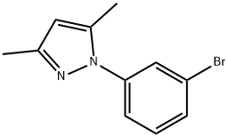 1-(3-Bromophenyl)-3,5-dimethyl-1H-pyrazole Struktur