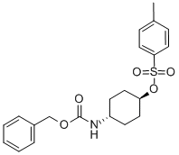 TRANS-4-CBZ-AMINOCYCLOHEXYL P-TOLUENESULPHONATE Struktur