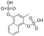 2-methyl-1,4-naphthylene bis(hydrogen sulphate) Struktur