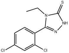 5-(2,4-DICHLOROPHENYL)-4-ETHYL-4H-1,2,4-TRIAZOLE-3-THIOL Struktur