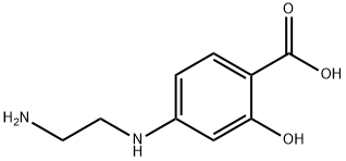 Benzoic acid, 4-[(2-aminoethyl)amino]-2-hydroxy- (9CI) Struktur