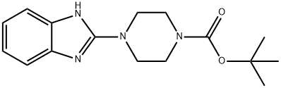 4-(1H-BENZOIMIDAZOL-2-YL)-PIPERAZINE-1-CARBOXYLIC ACID TERT-BUTYL ESTER Struktur