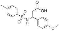 3-(4-METHOXY-PHENYL)-3-(TOLUENE-4-SULFONYLAMINO)-PROPIONIC ACID Struktur