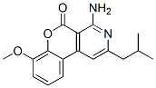 4-Amino-2-isobutyl-7-methoxy-5H-[1]benzopyrano[3,4-c]pyridin-5-one Struktur