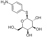 4-AMINOPHENYL-1-THIO-BETA-D-GALACTOPYRANOSIDE Struktur