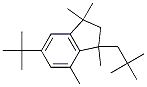 Indan, 6-tert-butyl-1,1,3,4-tetramethyl-3-neopentyl- Struktur