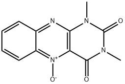 1,3-Dimethylbenzo[g]pteridine-2,4(1H,3H)-dione 5-oxide Struktur