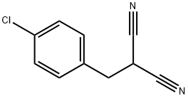 2-[(4-chlorophenyl)methyl]propanedinitrile Struktur