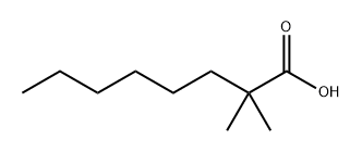 2,2-Dimethyloctanoic acid Struktur