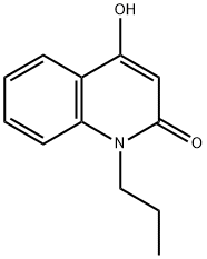 1-butyl-4-hydroxy-2-quinolinone Struktur