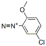 5-chloro-2-methoxybenzenediazonium Struktur