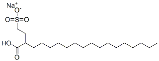 sodium 2-sulphonatoethyl hydrogen stearate Struktur