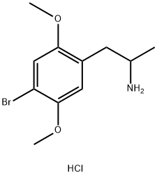 (±)-2,5-Dimethoxy-4-bromoamphetamine  hydrochloride,  DL-DOB  hydrochloride Struktur