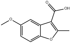 5-Methoxy-2-methyl-benzofuran-3-carboxylic acid Struktur