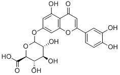 luteolin-7-glucuronide Struktur