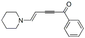 1-Phenyl-5-piperidino-4-penten-2-yn-1-one Struktur