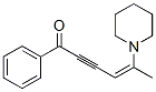 1-Phenyl-5-piperidino-4-hexen-2-yn-1-one Struktur