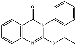 2-(Ethylthio)-3-phenylquinazolin-4(3H)-one Struktur