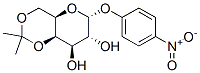 p-Nitrophenyl 4,6-O-Isopropylidene-α-D-galactopyranoside Struktur