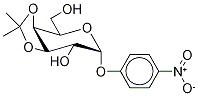 p-Nitrophenyl 3,4-O-Isopropylidene-α-D-galactopyranoside Struktur