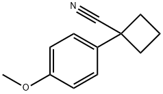 1-(4-Methoxyphenyl)cyclobutanecarbonitrile Struktur