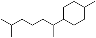 1-(1,5-Dimethylhexyl)-4-methylcyclohexane Struktur