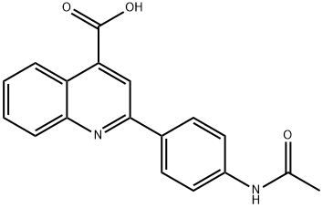 2-[4-(ACETYLAMINO)PHENYL]QUINOLINE-4-CARBOXYLIC ACID Struktur