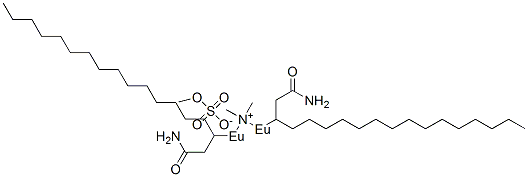 dimethylbis(3-stearamidepropyl)ammonium methyl sulphate Struktur