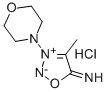 Sydnone imine, 4-methyl-3-morpholino-, monohydrochloride Struktur